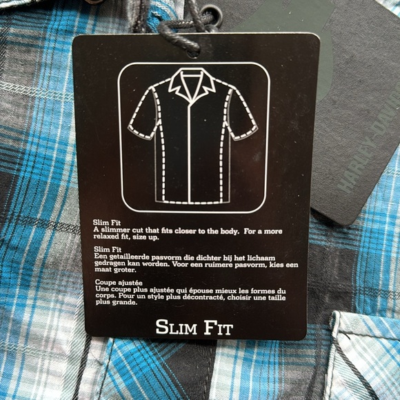 Harley Davidson men’s short sleeve snap front shirt Size extra large slim fit - Picture 4 of 9